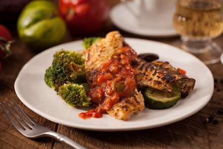 Recipe: Baked Tilapia with Tomato Caper Sauce
