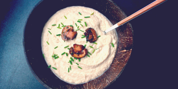 Mashed Cauliflower with Mushroom Gravy Recipe