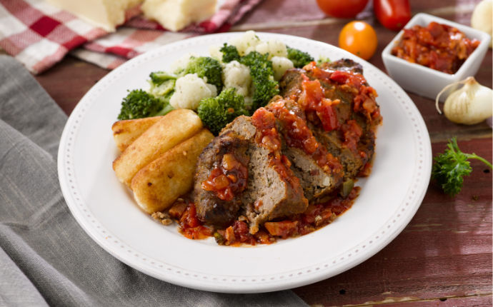 Delicious looking plated meal