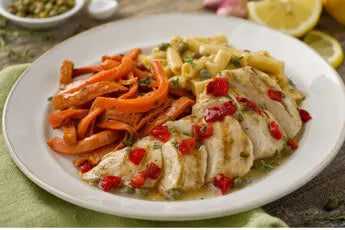 Chicken Piccata dinner meal