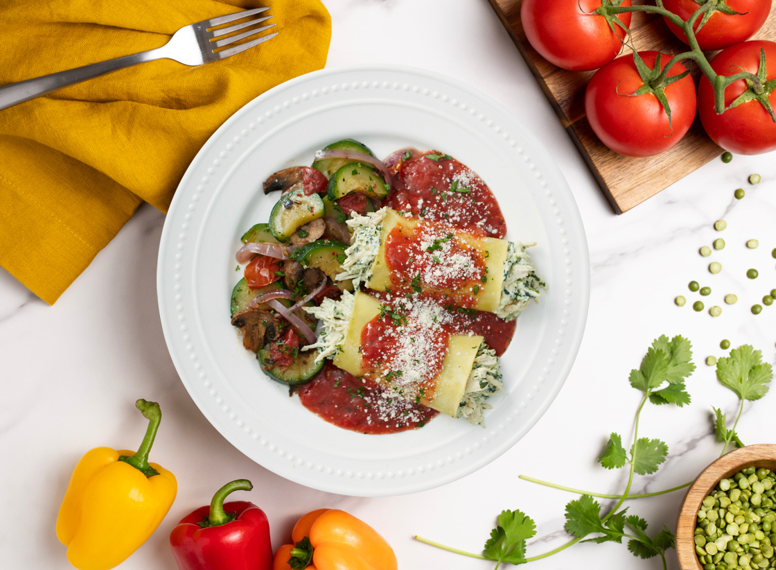 Chicken Florentine Cannelloni