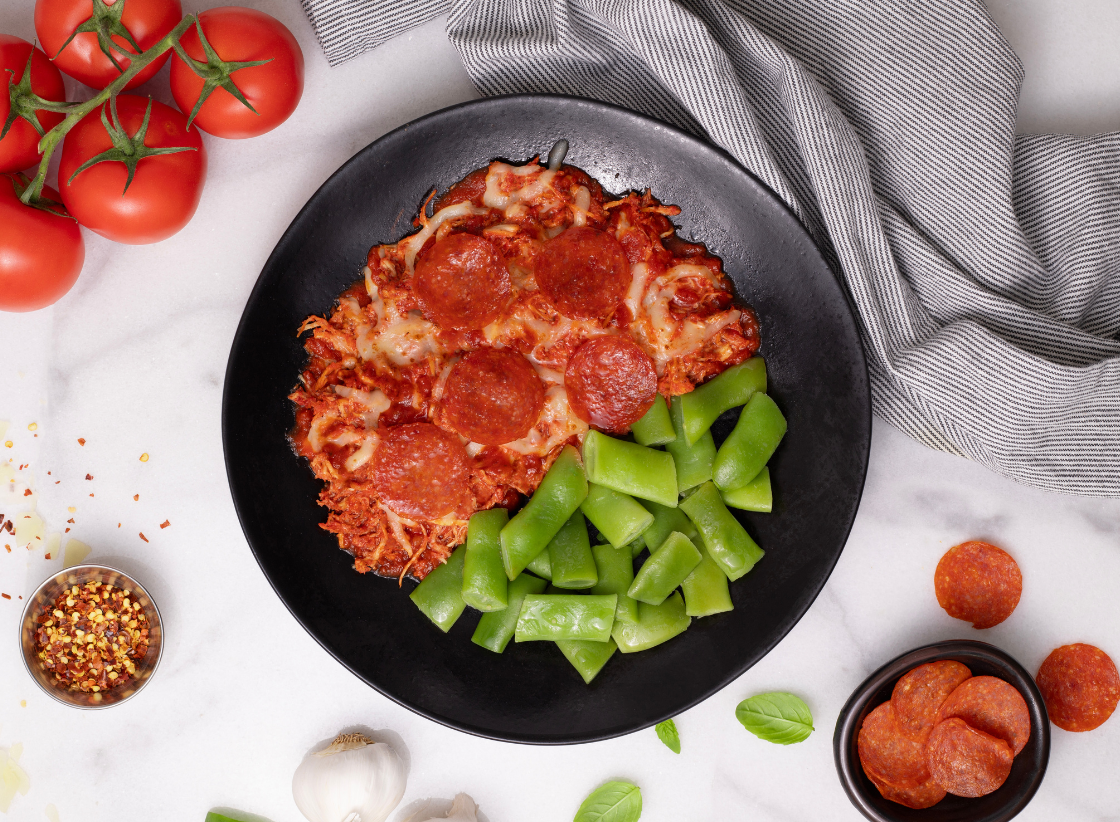 Chicken & Pepperoni Pizza Bowl