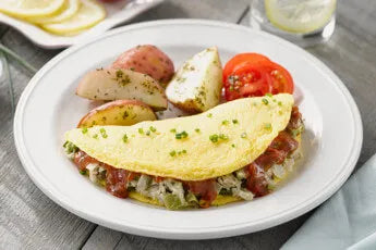 Italian Style Omelet Breakfast Meal