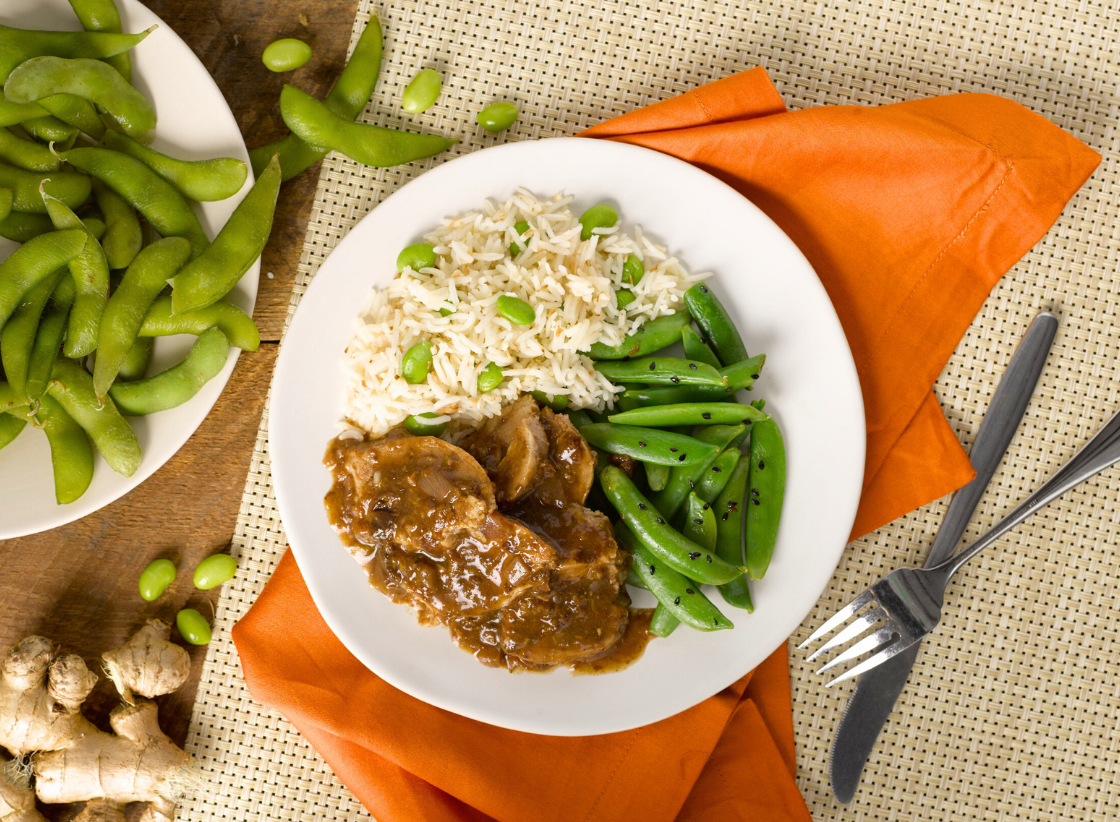 Pork Tenderloin with Plum Ginger Sauce