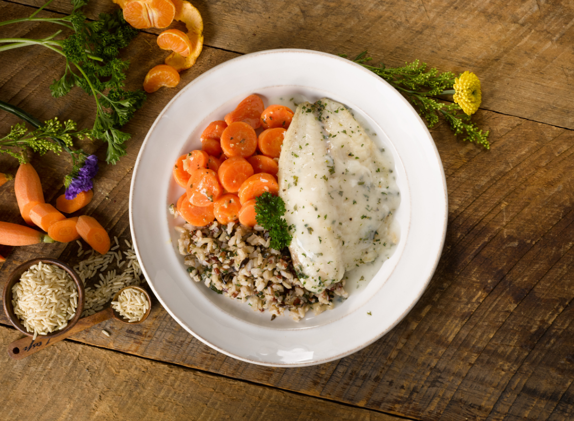 Tilapia with White Wine Cream Sauce
