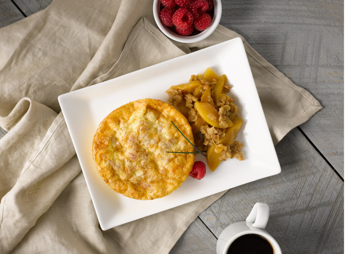 Uncured Ham & Cheese Egg Frittata