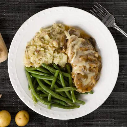 Pork Tenderloin with Mushroom Marsala dinner meal