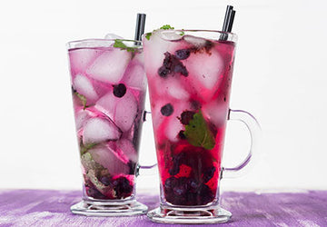 Fizzy Blueberry Mint Drink Recipe
