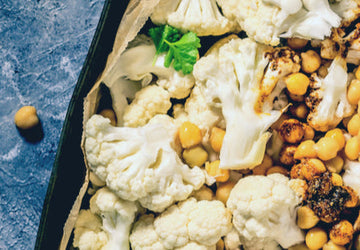 Curry Roasted Butternut Squash & Cauliflower with Chickpeas Recipe