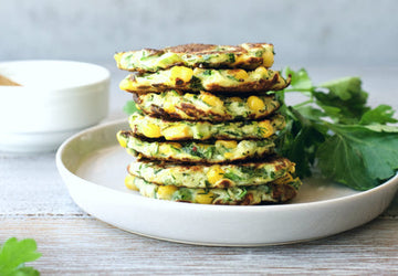 Healthy Corn & Zucchini Fritters Recipe