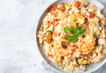 Healthy Parmesan Shrimp Risotto Recipe