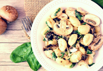 Vegan Gnocchi Recipe with Mushroom Sauce