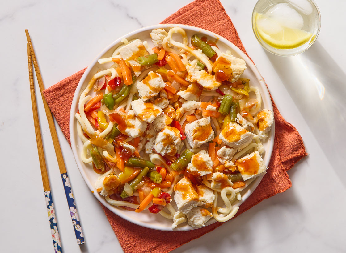 Sweet & Spicy Chicken Udon
