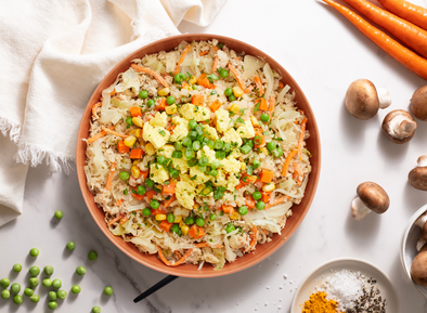 Chicken Egg Roll Bowl with Cauliflower Fried Rice