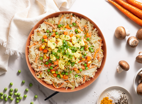 Chicken Egg Roll Bowl with Cauliflower Fried Rice