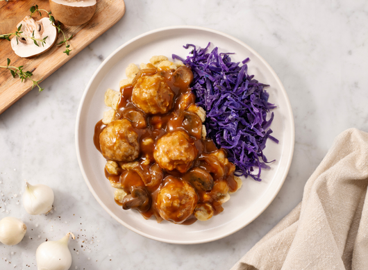 German-Inspired Turkey Meatballs with Spaetzle