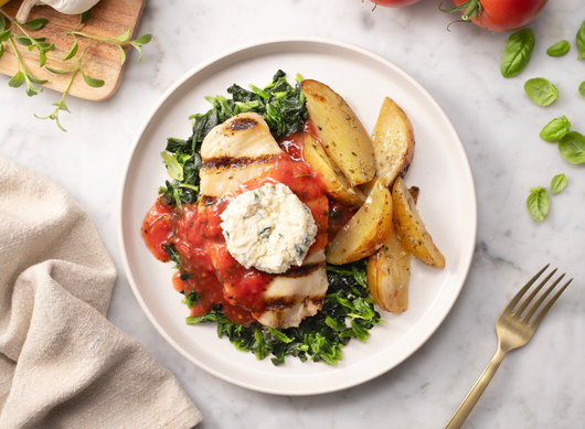 Greek-Inspired Chicken with Spinach & Feta