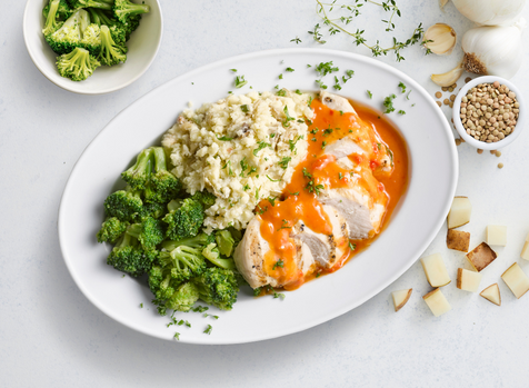 Grilled Chicken with Buffalo Sauce