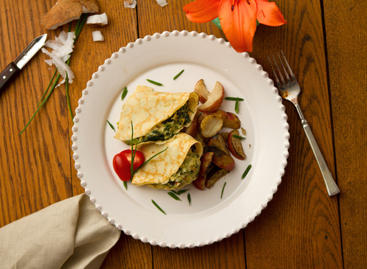 Mediterranean Chicken Crepe