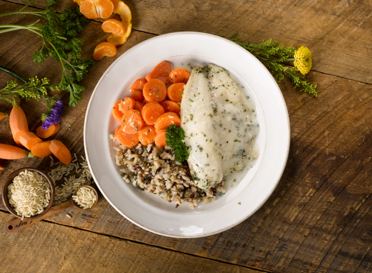 Tilapia with White Wine Cream Sauce