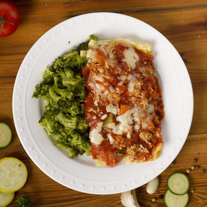 Lasagna with Garden Marinara dinner meal